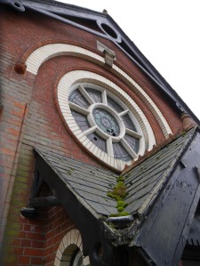 front stained glass windows